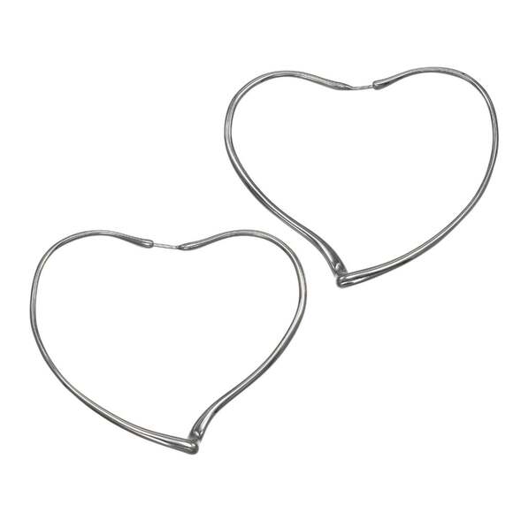 TIFFANY Silver Heart Earrings